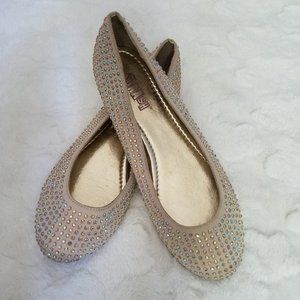 Champaign Jeweled Flats